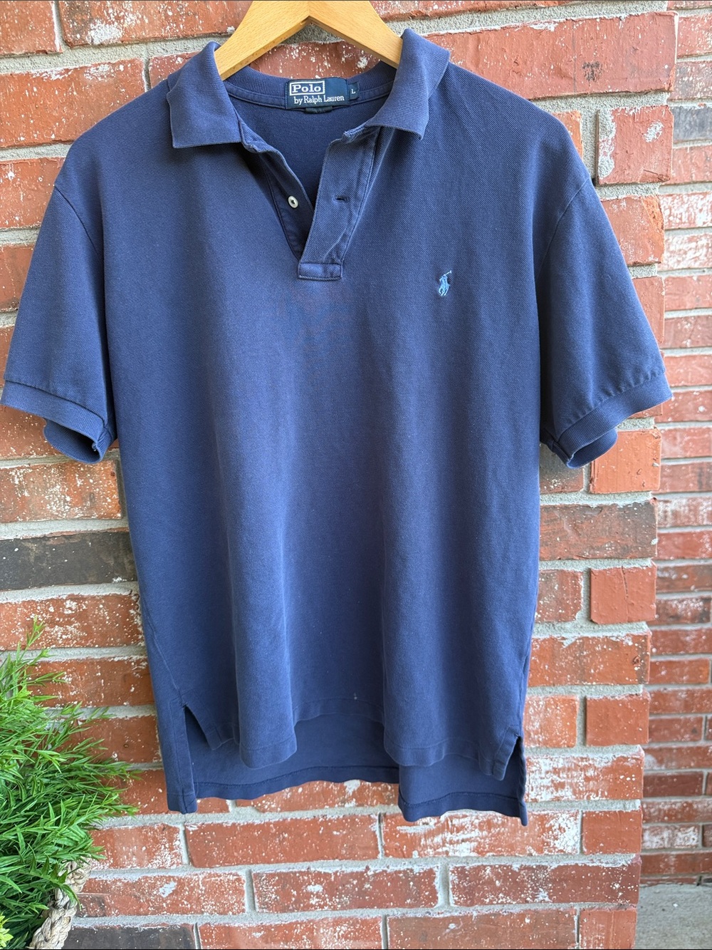 Polo by Ralph Lauren Navy Blue Short Sleeve with Light Blue Chest Pony